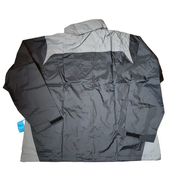 Columbia Glennaker Lake II Rain Jacket Men’s 2X Black/Grey NWT - Picture 2 of 10